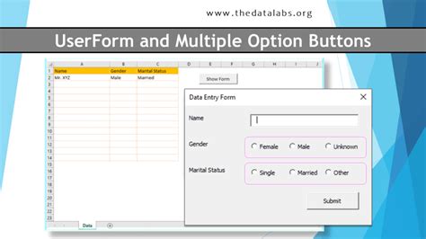 Effortlessly Create Dynamic Userforms With Multiple Option Buttons In Vba And Excel Easy