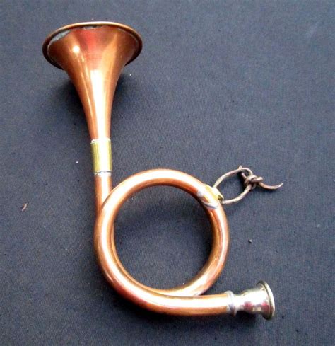 Antique English Copper And Brass Fox Hunting Horn Trumpet Bugle Handheld