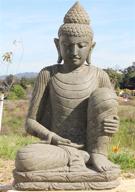 SOLD Stone Resting Garden Buddha Sculpture 32