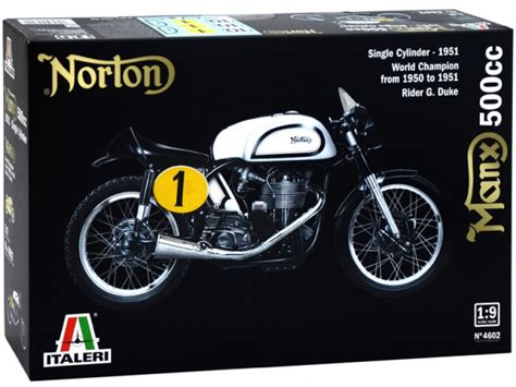 19 Norton Manx 500cc 1951 4602 Model Kit It 4602 Italeri
