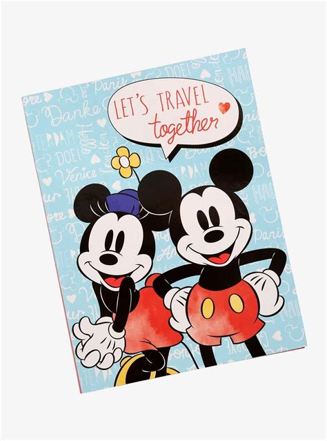 Disney Mickey And Minnie Travel Sticky Note Set Boxlunch Exclusive