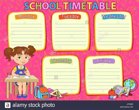 Timetable Templates For School In Excel Format In 2020 Timetable