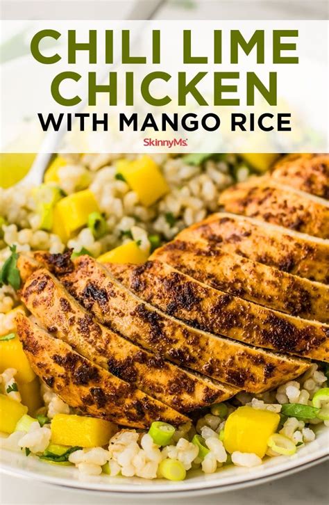 Stir in mango puree, lime juice, sugar, lime zest, salt, and pepper; Chili Lime Chicken with Mango Rice | Recipe | Chili lime ...