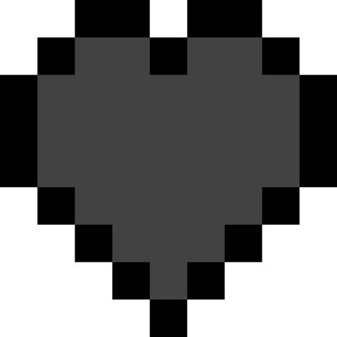 Pixilart Minecraft Empty Heart By The Oracle777