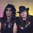 Pin on Axl Rose and Alice Cooper