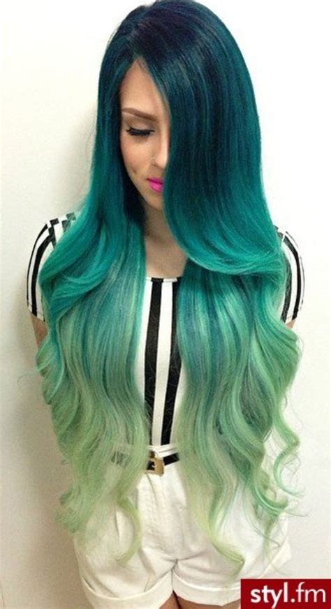 Using black, green, blue, yellow, and white hair dyes. DIY Hair: 10 Ways to Dye Mermaid Hair | Bellatory