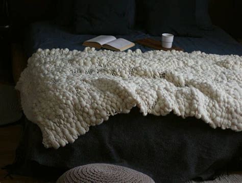Chunky Wool Blanket Chunky Knit Blanket Merino Wool Blanket Etsy