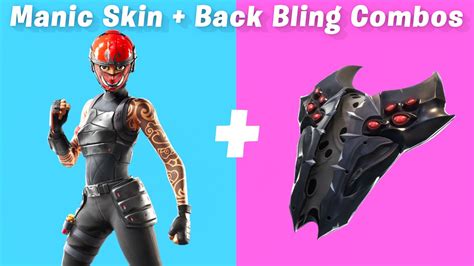 7 Best Manic Skin Back Bling Combos In Fortnite Redline