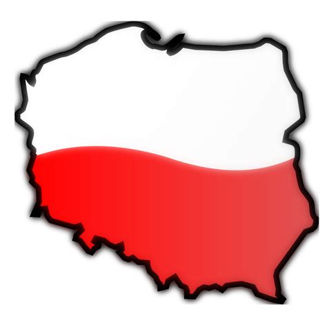 Obrázek, klipart Mapa Polska zdarma ke stažení v rozlišení 1600x1600 px
