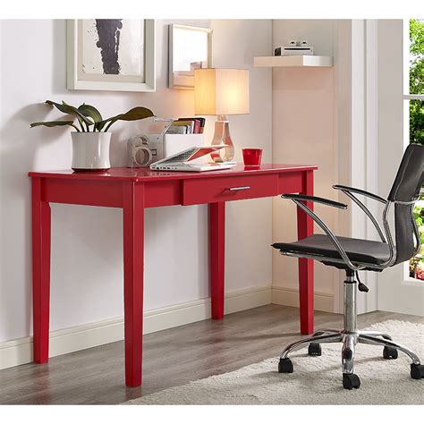 Midtown Writing Desk Red Desk Home Office Furniture Saracina Home