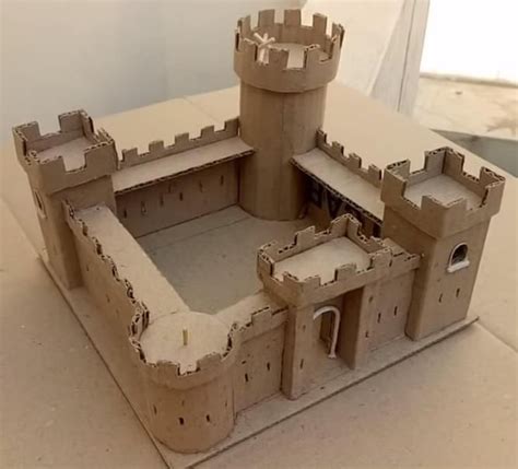 Cardboard Castle Cardboard Castle Castle Crafts Cardboard Model