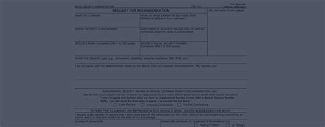 Ssa 561 U2 Form Printable Ssa 561 Request For Reconsideration Form