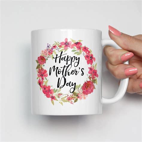 Mothers Day Ts Floral Happy Mothers Day Mug Tmyemotions