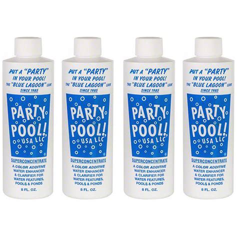 🔥party Pool Dye Color Additive Blue Lagoon 8oz 47016 00008 4 Pack