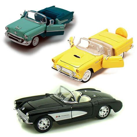 Best Of 1950s Diecast Cars Set 4 Set Of Three 124 Scale Diecast Model Cars