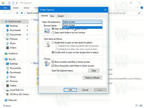 Open File Explorer To Downloads Folder In Windows 10