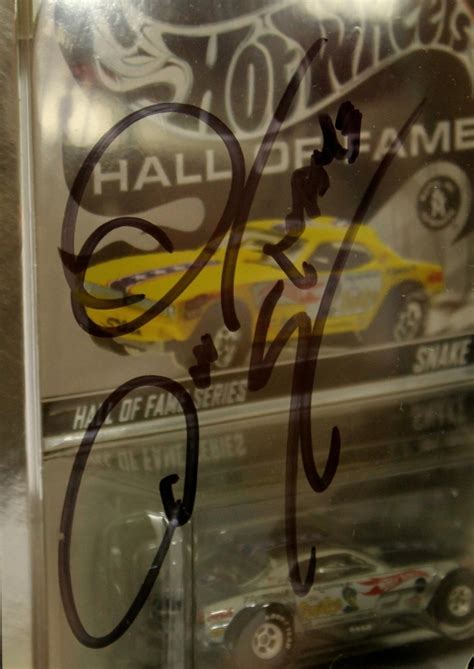 Don Prudhomme And Tom Mcewen Signed Hot Wheels Hall Of Fame Series Snake