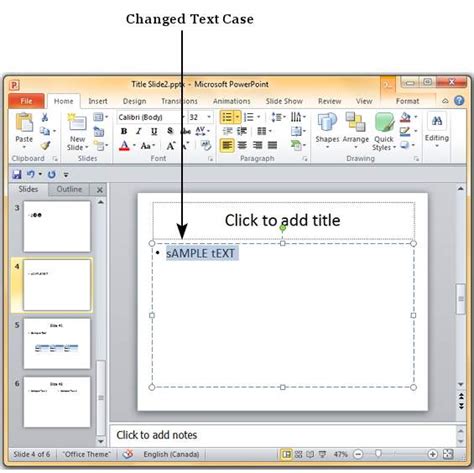 Pick the best (video or text, free or paid, beginners or expert level) course which suits your. Change Text Case in Powerpoint 2010 - Tutorialspoint