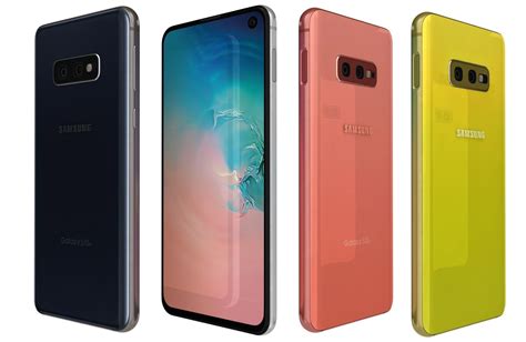 Samsung Galaxy S10e All Colors 3d Model Cgtrader