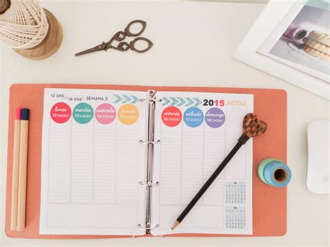 Cómo Organizar Tu Agenda Tips Agendas Agenda Semanal Para Imprimir Diy Planner