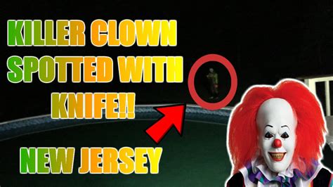 Creepy Killer Clown Sighting New Jersey Youtube