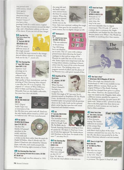 Top 100 Record Collector Pages Scans Morrissey Solo