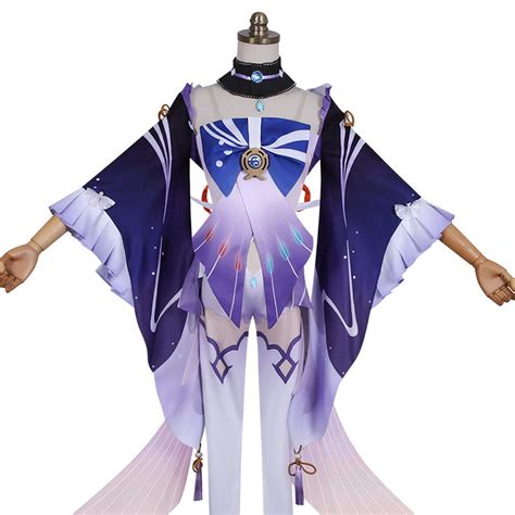 Genshin Impact Sangonomiya Kokomi Cosplay Costume Sangonomiya Etsy