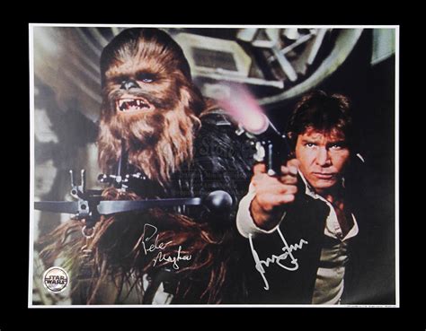 Star Wars Ep Iv A New Hope 1977 Harrison Ford And Peter Mayhew