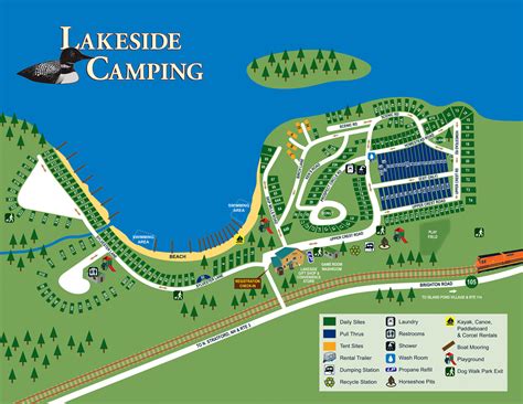 Lakeside Camping Site Map Rules