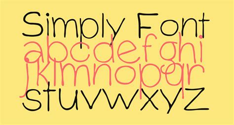 Simply Font Free Font What Font Is