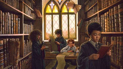 hogwarts library by vladislav pantic r imaginaryscholars