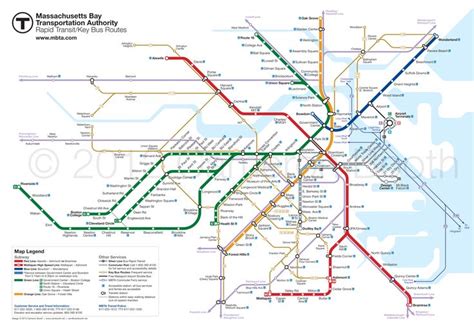 Project Boston Mbta Map Redesign Transit Map Subway Map Map