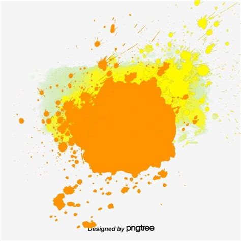 Yellow Ink Spot Vector Yellow Ink Spot Png Transparent Clipart Image