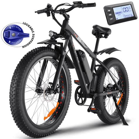 Speedrid 26 Inch Electric Bike 26x4 Snow Fat Tire Ebike Electric