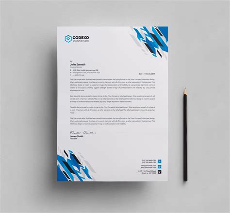 Letterhead Stationery Template Graphic Templates In 2020 Letterhead