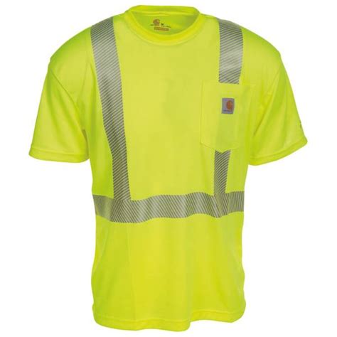 Carhartt Mens Short Sleeve Force High Visibility Class 2 T Shirt