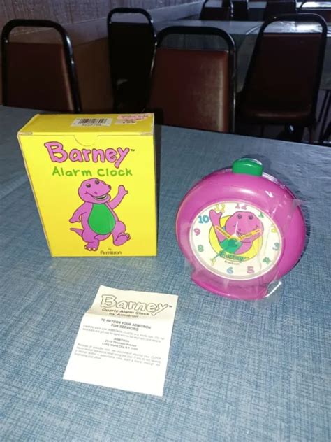 Barney The Purple Dinosaur Alarm Clock By Armitron 1993 The Lyons Group