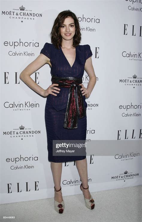 Anne Hathaway Arrives At Elle Magazines 15th Annual Women In Photo