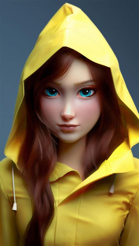 2160x3840 3d cgi girl art sony xperia x xz z5 premium hd 4k wallpapers images backgrounds