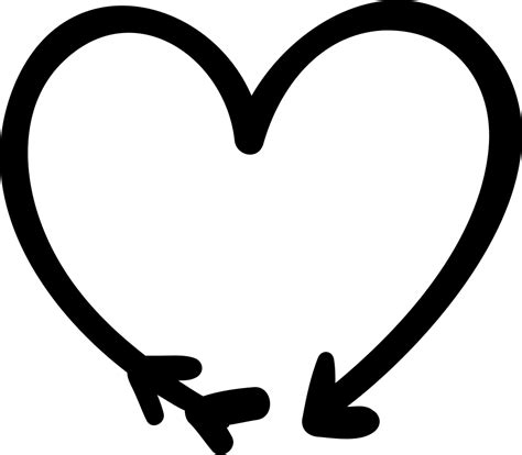 Heart Arrow Computer Icons Symbol Clip Art Doodle Png Download 980