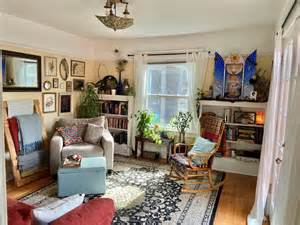 My Cozy Maximalist Living Room In Portland Or Got Some Sunshine Today