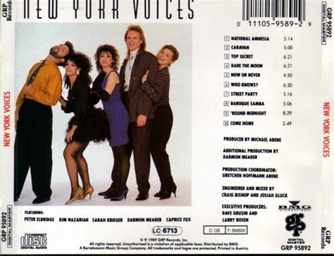 New York Voices New York Voices 1989 Flac