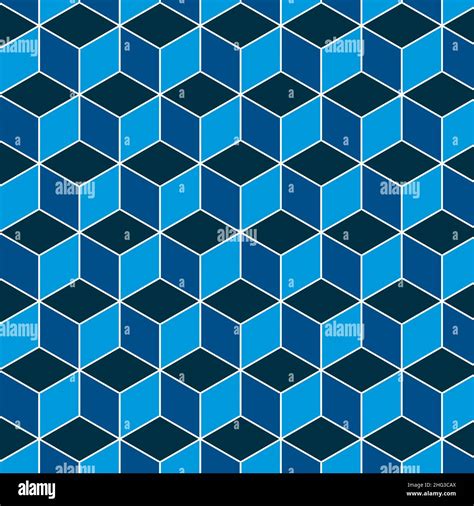 Vector Isometric Seamless Cube Patterns Geometric Abstract 3d Cube