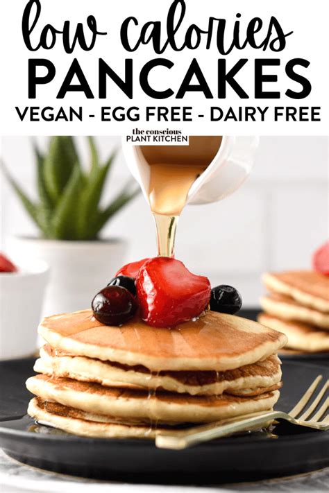 Low Calorie Pancakes 51kcal Egg Free Dairy Free The Conscious