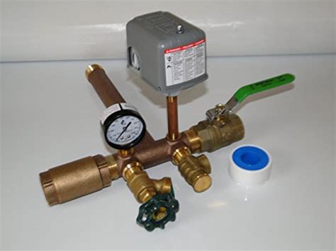 If you have a well, keeping a pressure switch and set a appropriate pressure is insurance against having no water without a trip in to town or expensive call. 1 x 11 Tank Tee Kit with VALVES Installation Water Well ...