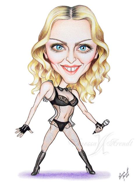 Madonna Cartoon Caricature Of Madonna By Vanessa Arendt Caricature