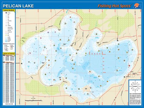 Pelican Lake Oneida Co Wi Fishing Map