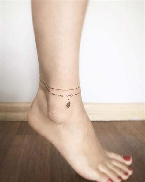 50 Best Anklets Tattoo Design Ankle Bracelet Tattoo