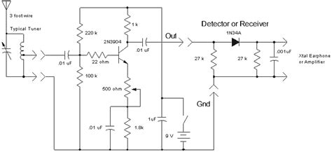 Crystal Radio Rf Amplifiers Amplifiercircuit Circuit Diagram