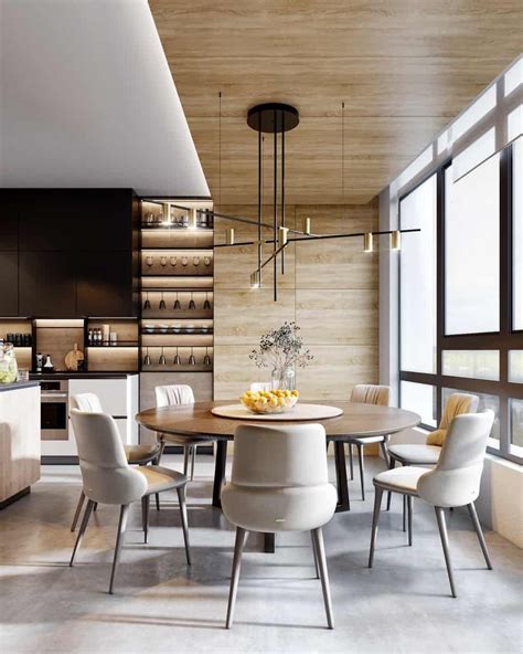 Dining Room Trends 2021 Wooden Round Tables And Modern Chairs In 2020